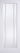 LPD Doors - White Lincoln Internal Door with clear glazed panel and decorative vertical bars.; #finish_primed-white