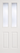 LPD Doors - Internal door with two clear glazed panels above two raised panels in white composite.; #finish_primed-white-composite