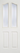 LPD Doors - Mayfair Internal Door with two frosted glazed panels and raised shaped panels in white composite.; #finish_primed-white-composite