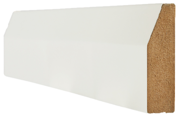 LPD Doors - White primed architrave with a classic chamfered edge, suitable for internal doors.; #finish_primed-white