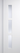 LPD Doors - White Sierra Internal Door with frosted glazed panels and vertical decorative bars.; #finish_pre-finished-white