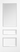 LPD Doors - Toledo Glazed Internal Door with clear glass panel and raised mouldings in white finish.; #finish_primed-white