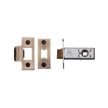 M Marcus - York Security - Architectural Tubular Latch - 2 1/2"; #finish_antique-brass