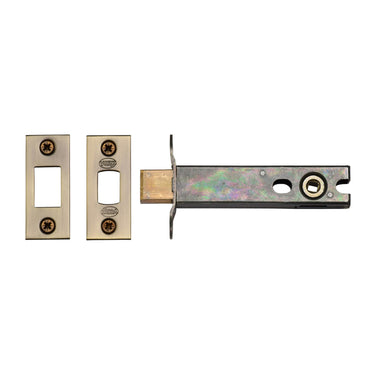 M Marcus - York Security - Tubular Dead Bolt - 4"; #finish_antique-brass