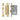 M Marcus - York Security - Euro Profile Sash Lock - 3"; #finish_satin-brass