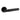 M Marcus - Alexander and Wilks - Spitfire Door Handles on Rose - Diamond Cut - Pair; #finish_black
