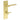 Frelan Hardware - Burlington Fitzrovia Door Handles - DIN Standard - Pair - Bathroom Option 3; #finish_satin-brass