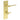 Frelan Hardware - Burlington Knightsbridge Door Handles - DIN Standard - Pair - Bathroom Option 3; #finish_satin-brass