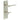 Frelan Hardware - Burlington Knightsbridge Door Handles - DIN Standard - Pair - Bathroom Option 3; #finish_satin-nickel