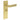 Frelan Hardware - Burlington Kensington Door Handles - Pair - Bathroom Option 1; #finish_satin-brass
