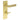 Frelan Hardware - Burlington Kensington Door Handles - DIN Standard - Pair - Bathroom Option 3; #finish_satin-brass