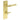 Frelan Hardware - Burlington Westminster Door Handles - DIN Standard - Pair - Bathroom Option 3; #finish_satin-brass