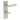 Frelan Hardware - Burlington Westminster Door Handles - DIN Standard - Pair - Bathroom Option 3; #finish_satin-nickel