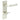 Frelan Hardware - Burlington Highgate Door Handles - DIN Standard - Pair - Bathroom Option 3; #finish_polished-nickel