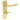 Frelan Hardware - Burlington Highgate Door Handles - DIN Standard - Pair - Bathroom Option 3; #finish_satin-brass