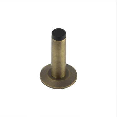 Frelan Hardware - Burlington Plain Wall Mounted Door Stops - Chamfered Rose; #finish_antique-brass