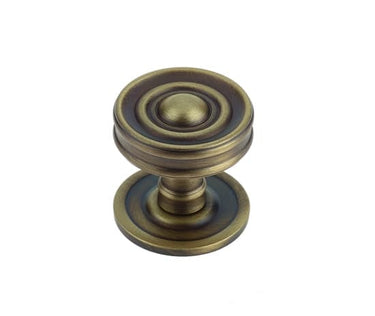 Frelan Hardware - Bloomsbury Cupboard Knobs - 40mm; #finish_antique-brass