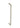 Frelan Hardware - Burlington Westminster Pull Handle - 425mm - Single - Face Fix; #finish_satin-nickel