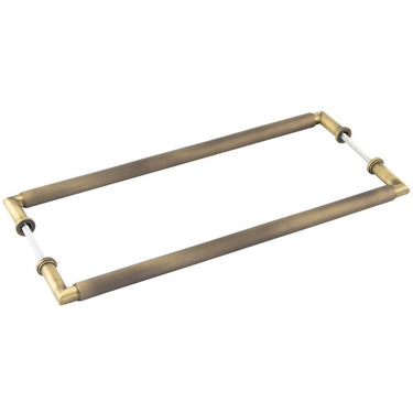 Frelan Hardware - Burlington Piccadilly Pull Handle - 425mm - Pair - Back to Back; #finish_antique-brass