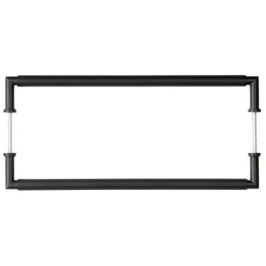 Frelan Hardware - Burlington Piccadilly Pull Handle - 425mm - Pair - Back to Back; #finish_black