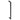 Frelan Hardware - Burlington Piccadilly Pull Handle - 425mm - Single - Face Fix; #finish_black