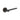 Frelan Hardware - Burlington Fitzrovia Door Handles on Rose - Pair - No Rose; #finish_dark-bronze