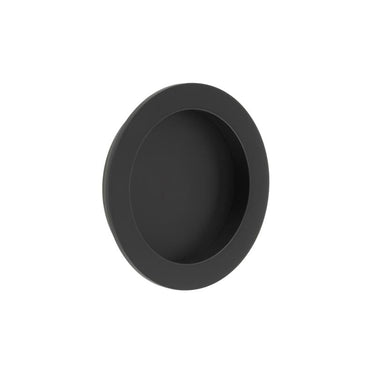 Frelan Hardware - Burlington Sliding Door Flush Pull - Circular - Single; #finish_black