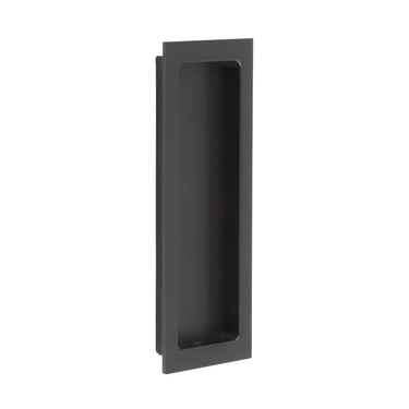 Frelan Hardware - Burlington Sliding Door Flush Pull - Rectangular - Single; #finish_black
