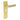 Frelan Hardware - Burlington Kensington Door Handles - Pair - Euro Lock; #finish_satin-brass