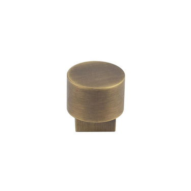 Frelan Hardware - Burlington Westminster Cabinet Handles - Round Knob; #finish_antique-brass