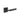 Frelan Hardware - Burlington Piccadilly Door Handles on Rose - Pair - Square Plain; #finish_black