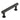 Frelan Hardware - Piccadilly Knurled Cabinet Knobs - Bar - 96mm ; #finish_black