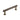 Frelan Hardware - Piccadilly Knurled Cabinet Knobs - Bar - 128mm; #finish_antique-brass