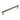 Frelan Hardware - Piccadilly Knurled Cabinet Knobs - Bar - 224mm; #finish_antique-brass