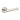 Frelan Hardware - Burlington Richmond Door Handles on Rose - Pair - Plain Rose; #finish_polished-nickel