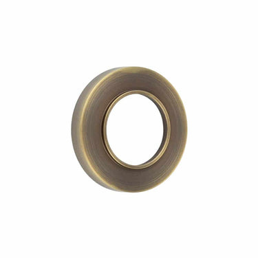 Frelan Hardware - Burlington Outer Roses - Plain Rose; #finish_antique-brass