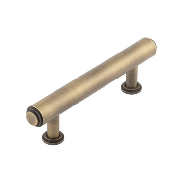 Frelan Hardware - Burlington Belgrave Cabinet Handles - Bar - 96mm; #finish_antique-brass