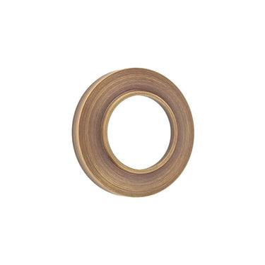 Frelan Hardware - Burlington Outer Roses - Chamfered Rose; #finish_antique-brass