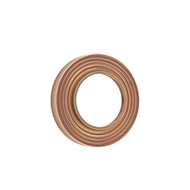 Frelan Hardware - Burlington Outer Roses - Reeded Rose; #finish_antique-brass
