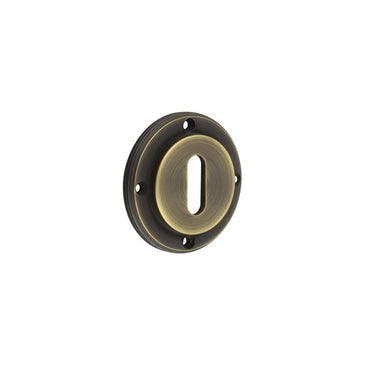 Frelan Hardware - Burlington Standard Key Profile Escutcheons - No Rose; #finish_antique-brass