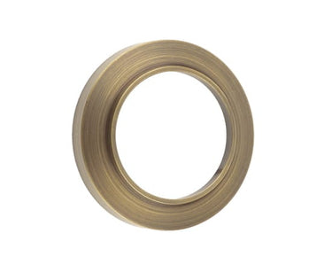 Frelan Hardware - Burlington Outer Rose for Escutcheons  - Chamfered Rose; #finish_antique-brass