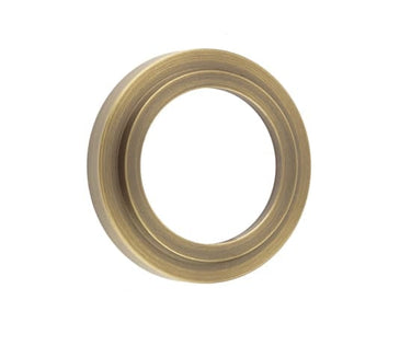 Frelan Hardware - Burlington Outer Rose for Escutcheons  - Stepped Rose; #finish_antique-brass