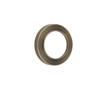 Frelan Hardware - Burlington Outer Rose for Escutcheons  - Knurled Rose; #finish_antique-brass
