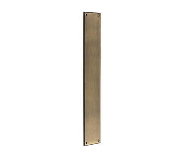 Frelan Hardware - Burlington Fire Door Finger Plates - 450mm x 75mm; #finish_antique-brass