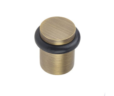 Frelan Hardware - Burlington Door Stop - Plain; #finish_antique-brass