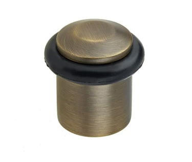 Frelan Hardware - Burlington Door Stop - Chamfered; #finish_antique-brass