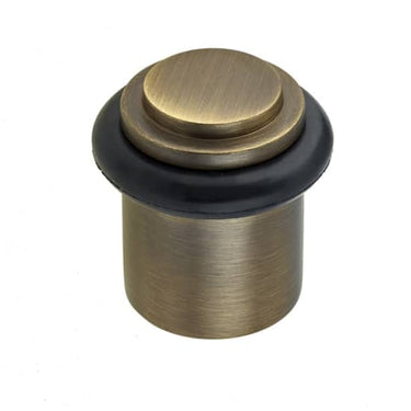 Frelan Hardware - Burlington Door Stop - Stepped; #finish_antique-brass