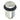 Frelan Hardware - Burlington Door Stop - Reeded; #finish_polished-nickel