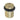 Frelan Hardware - Burlington Door Stop - Reeded; #finish_satin-brass