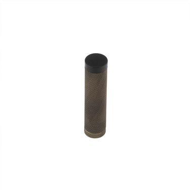 Frelan Hardware - Burlington Knurled Wall Mounted Door Stop - No Rose; #finish_antique-brass